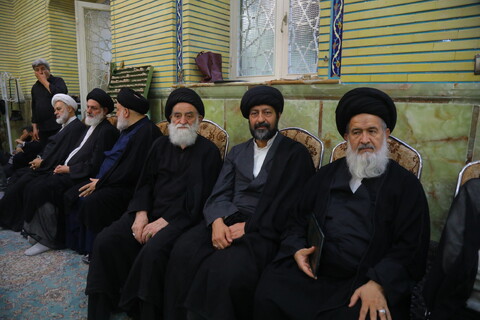 تصاویر / مراسم اربعین نوه آیت الله هاشمی شاهرودی(ره)