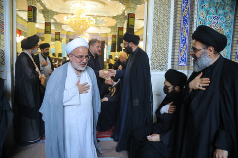 تصاویر / مراسم اربعین نوه آیت الله هاشمی شاهرودی(ره)