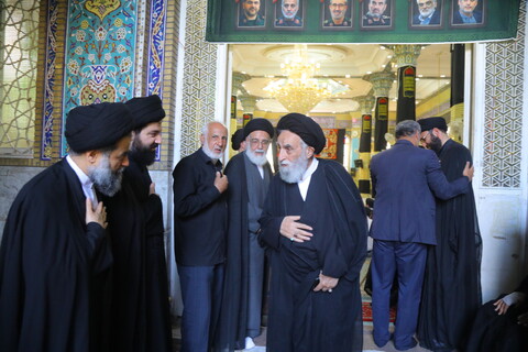 تصاویر / مراسم اربعین نوه آیت الله هاشمی شاهرودی(ره)