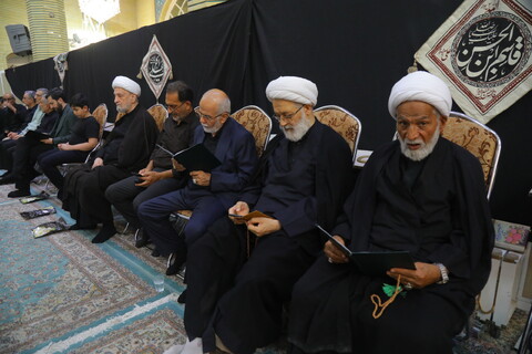 تصاویر / مراسم اربعین نوه آیت الله هاشمی شاهرودی(ره)