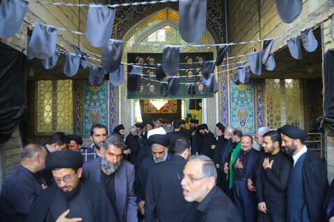 تصاویر / مراسم اربعین نوه آیت الله هاشمی شاهرودی(ره)