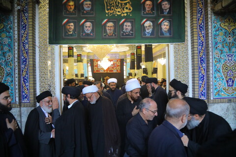 تصاویر / مراسم اربعین نوه آیت الله هاشمی شاهرودی(ره)