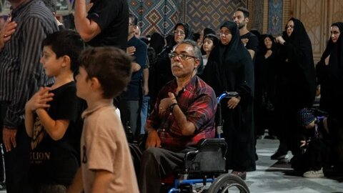 تصاویر/ عزداری هیئت علی بن موسی‌ الرضا (ع)محله عباس‌ آباد آران وبیدگل در نجف ایران