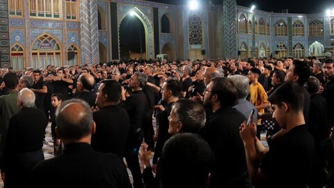 تصاویر/ عزداری هیئت علی بن موسی‌ الرضا (ع)محله عباس‌ آباد آران وبیدگل در نجف ایران