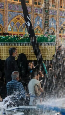 تصاویر/ عزداری هیئت علی بن موسی‌ الرضا (ع)محله عباس‌ آباد آران وبیدگل در نجف ایران