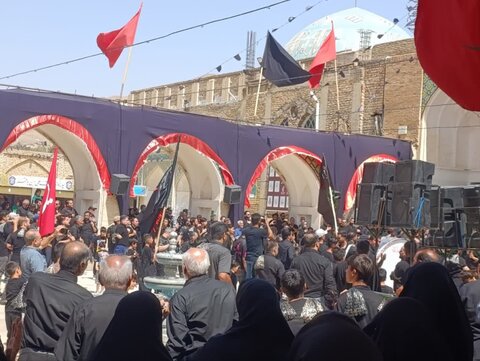 تصاویر/ عزداری شهادت امام  رضا(ع) در آستان مقدس علی ابن امام محمدباقر (ع)