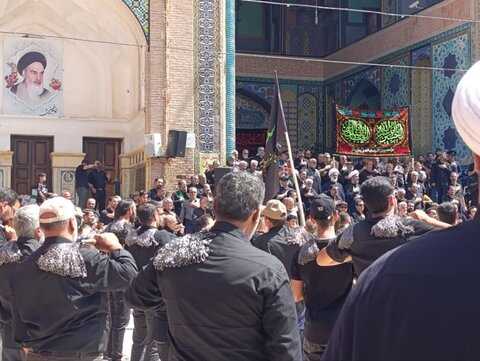 تصاویر/ عزداری شهادت امام  رضا(ع) در آستان مقدس علی ابن امام محمدباقر (ع)