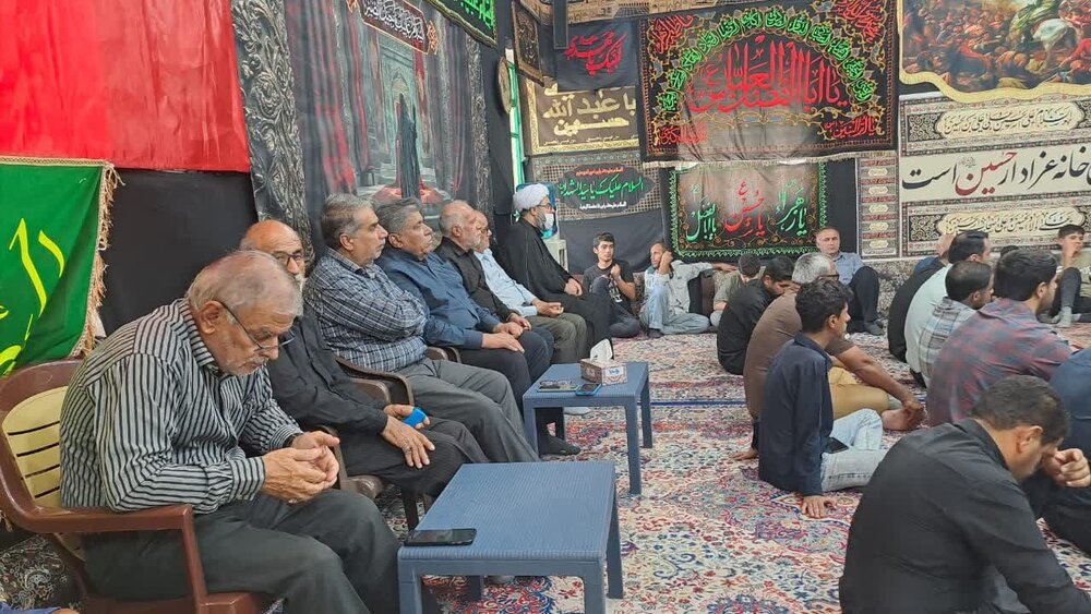 سوگواری مردم خارگ در سالروز شهادت امام رئوف+تصاویر