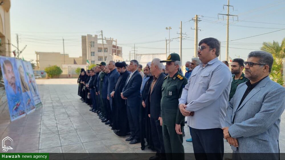 تصاویر/ تجدید میثاق مسئولان گناوه با آرمان‌های شهدا