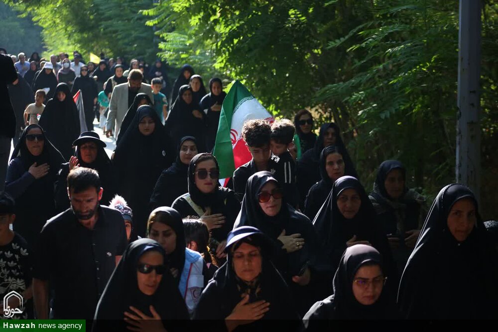 دسته‌ عزاداری یاسوج در سوگ امام رضا (ع)؛ از امام‌زاده عبدالله تا آبشار