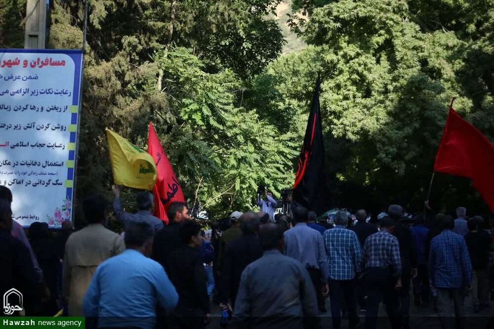 دسته‌ عزاداری یاسوج در سوگ امام رضا (ع)؛ از امام‌زاده عبدالله تا آبشار