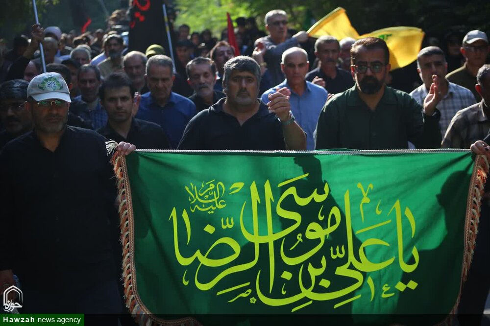 دسته‌ عزاداری یاسوج در سوگ امام رضا (ع)؛ از امام‌زاده عبدالله تا آبشار + تصاویر