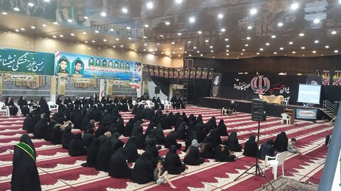 گزارش تصویری/ مراسم شهادت امام رضا ع در مدرسه علمیه خواهران خورموج