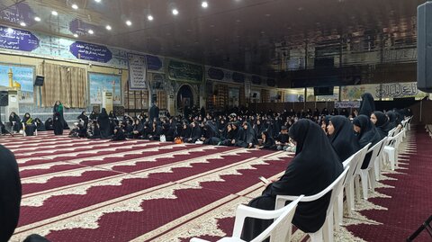 گزارش تصویری/ مراسم شهادت امام رضا ع در مدرسه علمیه خواهران خورموج