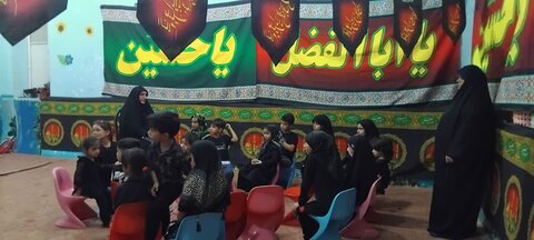 تصاویر/ مراسم شهادت امام رضا ع و وداع با ماه صفر در مدرسه علمیه خواهران کنگان