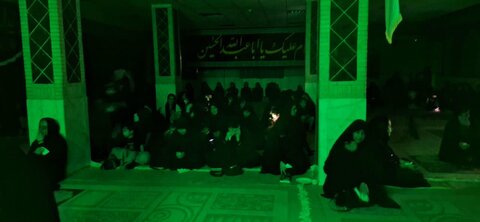 تصاویر/ مراسم شهادت امام رضا ع و وداع با ماه صفر در مدرسه علمیه خواهران کنگان