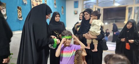 تصاویر/ مراسم شهادت امام رضا ع و وداع با ماه صفر در مدرسه علمیه خواهران کنگان