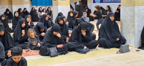 تصاویر/ مراسم شهادت امام رضا ع و وداع با ماه صفر در مدرسه علمیه خواهران کنگان