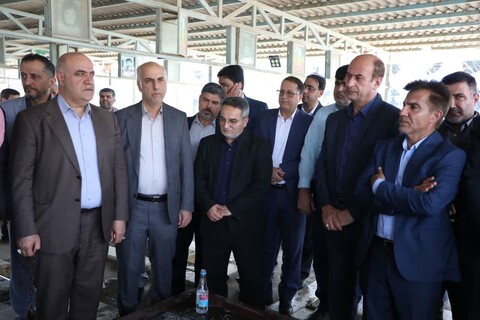 آیین تجدید عهد مسئولان خوزستان با آرمان های شهدا