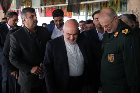 آیین تجدید عهد مسئولان خوزستان با آرمان های شهدا