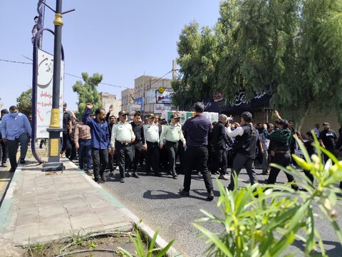 تصاویر/ تشییع شهید هادی رویاهی در بم