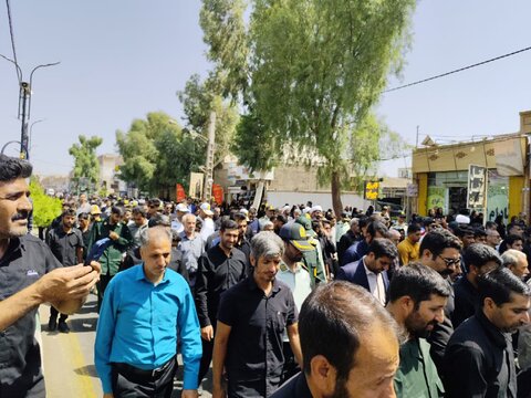 تصاویر/ تشییع شهید هادی رویاهی در بم