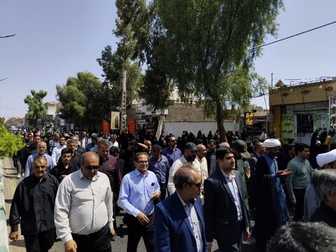 تصاویر/ تشییع شهید هادی رویاهی در بم