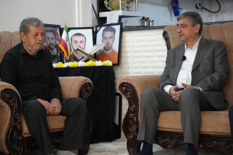 تصاویر دیدار مسئولان استان لرستان با خانواده شهید رضایی از شهدای جنگ ۱۲ روزه
