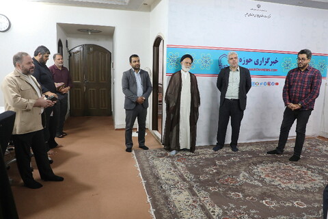 تصاویر/ بازدید رئیس جهاد دانشگاهی قم از خبرگزاری حوزه