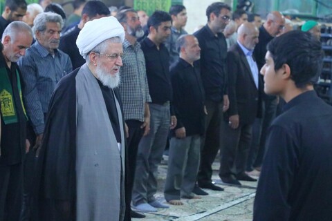 شرکت طلاب دوره میثاق طلبگی حوزه علمیه استان یزد در مراسم حسینیه طزرجان