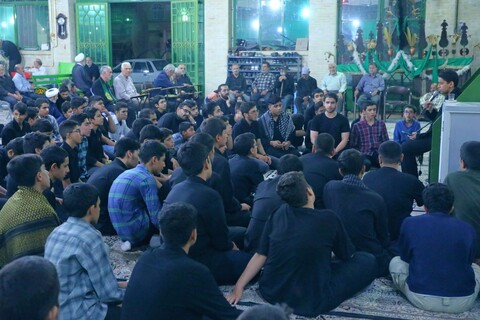 شرکت طلاب دوره میثاق طلبگی حوزه علمیه استان یزد در مراسم حسینیه طزرجان