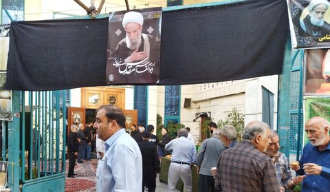 تصاویر/ مراسم ترحیم حجت الاسلام والمسلمین ابوالقاسم مقدس خیابانی، تولیت مدرسه علمیه خاتم الاوصیا(ع)