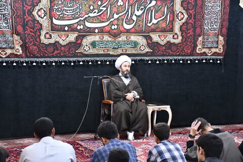 تصاویر/ درس اخلاق مدرسه علمیه امام خمینی رحمت الله علیه خوی