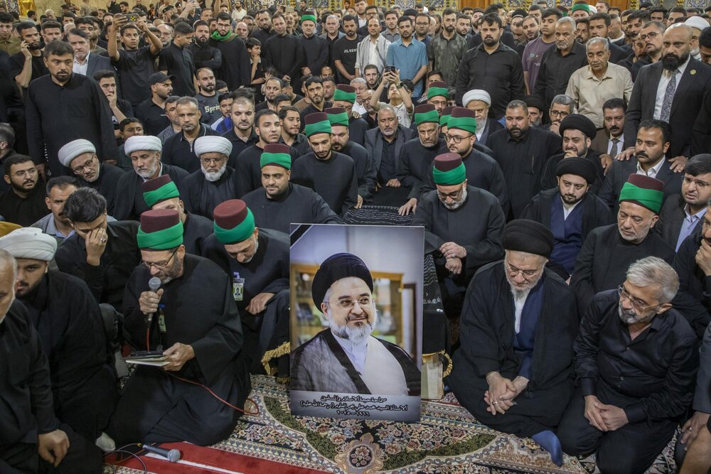 العتبتان المقدستان في كربلاء تشهدان تشييع جثمان سماحة السيد محمد علي بحر العلوم (قدِّس سرّه) + صور