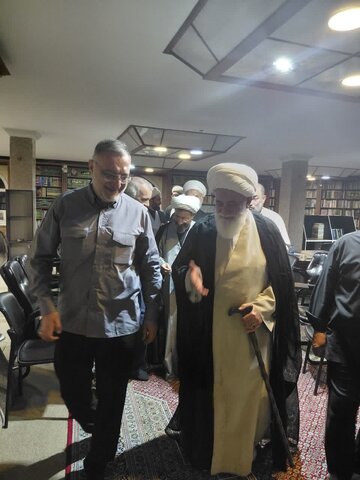 حضور استاد رشاد و شهردار تهران در مدرسه علمیه خاتم الاصیا تهران