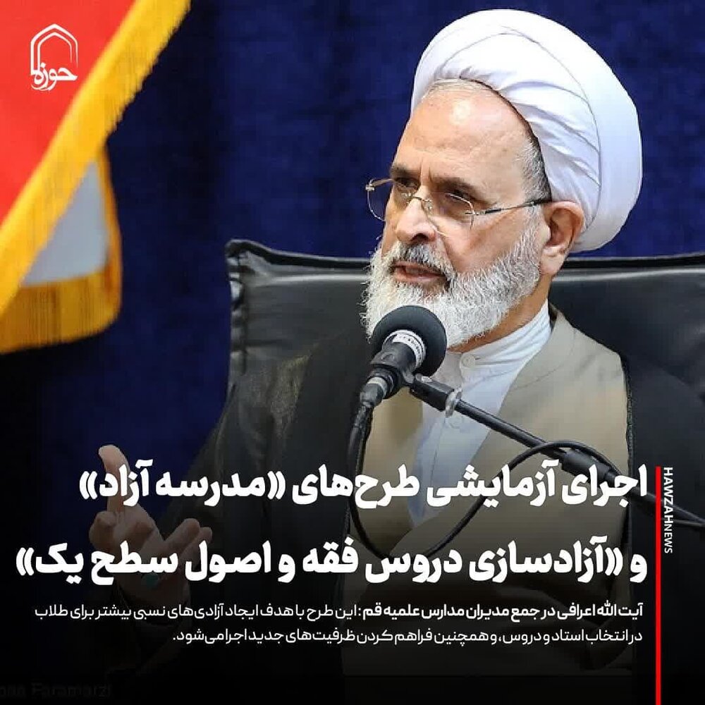 عکس نوشت| اجرای آزمایشی (مدرسه آزاد) و (آزادساری دروس فقه واصول سطح یک)