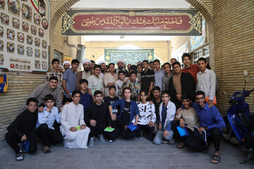 تصاویر / درس اخلاق امام جمعه همدان ویژه طلاب شرکت کننده در میثاق طلبگی