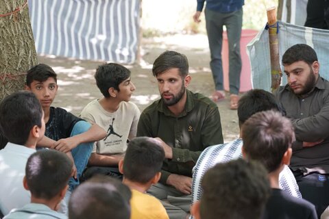 تصاویر اردوی فرهنگی نوجوانان طرح تربیتی شهید حاجی‌زاده در کهمان سلسله