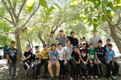 تصاویر اردوی فرهنگی نوجوانان طرح تربیتی شهید حاجی‌زاده در کهمان سلسله