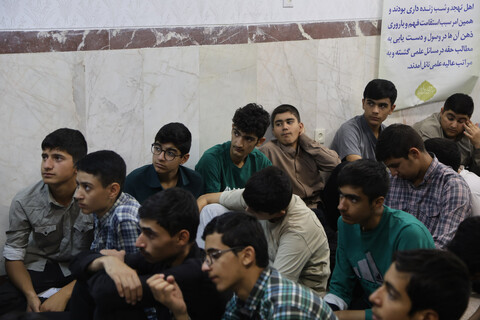 تصاویر / درس اخلاق امام جمعه همدان ویژه طلاب شرکت کننده در میثاق طلبگی