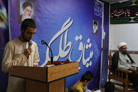 تصاویر / درس اخلاق امام جمعه همدان ویژه طلاب شرکت کننده در میثاق طلبگی