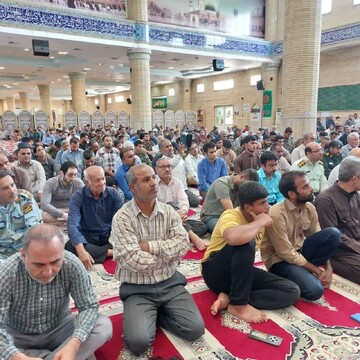 تصاویر/ نماز عبادی سیاسی جمعه کنگان