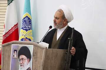 تصاویر/ آیین عبادی سیاسی نماز جمعه نوشین شهر