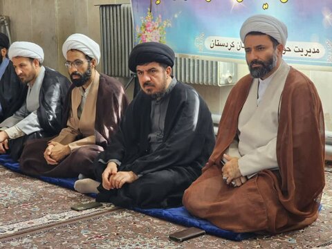 تصاویر/ اختتامیه طرح میثاق طلبگی در مدرسه علمیه امام باقر (ع) کامیاران