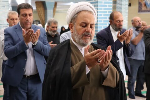 تصاویر/ آیین عبادی سیاسی نماز جمعه نوشین شهر