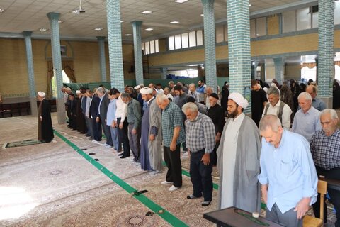 تصاویر/ آیین عبادی سیاسی نماز جمعه نوشین شهر