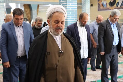 تصاویر/ آیین عبادی سیاسی نماز جمعه نوشین شهر