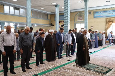 تصاویر/ آیین عبادی سیاسی نماز جمعه نوشین شهر