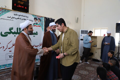 تصاویر / مراسم اختتامیه طرح میثاق طلبگی طلاب جدید الورود مدارس علمیه استان کردستان