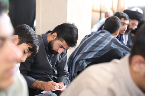 تصاویر / مراسم اختتامیه طرح میثاق طلبگی طلاب جدید الورود مدارس علمیه استان کردستان